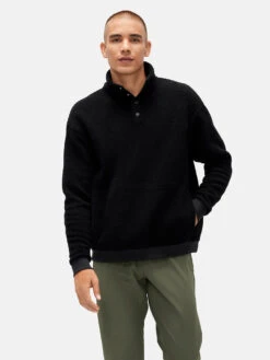 MegaFleece Snap Up -Outdoor Voices Store 1 hero M500749 WNF BLK MegaFleece Snap Up Black 098