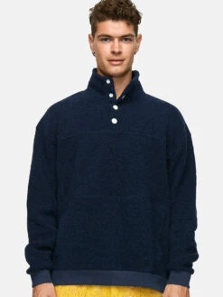 MegaFleece Snap Up -Outdoor Voices Store 1 hero M500749 WNF NVY MegaFleece Snap Up Navy 096 V1