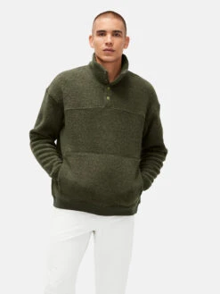 MegaFleece Snap Up -Outdoor Voices Store 1 hero M500749 WNF VIN MegaFleece Snap Up Vine 097