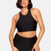Athena Crop Top 2 Athena Crop Top -Outdoor Voices Store 1 hero W200040 TXC BLK Athena Crop Top Black 098