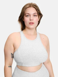 Athena Crop Top 14 Athena Crop Top -Outdoor Voices Store 1 hero W300891 TXC DVE athena crop dove 056 w3ZrpJI
