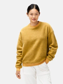 MegaFleece Crewneck 19 MegaFleece Crewneck -Outdoor Voices Store 1 hero W501067 WNF DIJ MegaFleece Crewneck Dijon 080