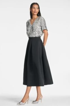 Bette Top - Silver -Outdoor Voices Store BETTETOP LEIGHTONSKIRT SIDE