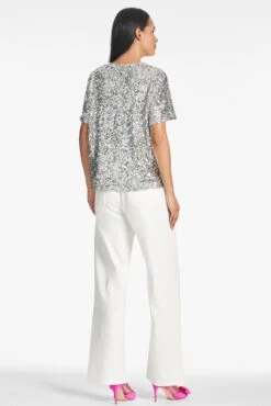 Bette Top - Silver -Outdoor Voices Store BETTETOP SILVER BACK