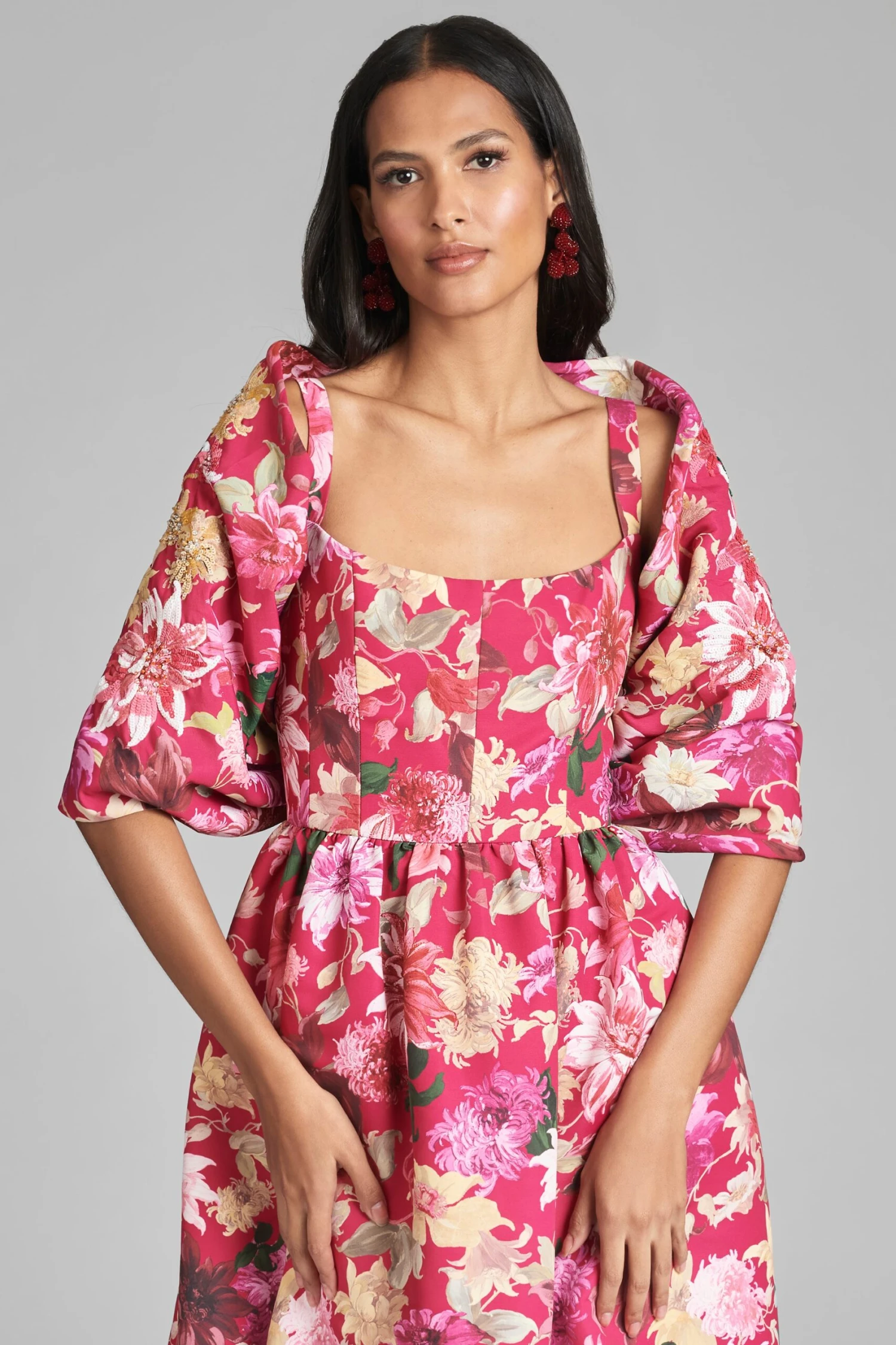 The Hug Shawl - Deep Pink Dahlia 3 The Hug Shawl - Deep Pink Dahlia