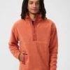 PrimoFleece 1/2 Zip -Outdoor Voices Store Front Detail M501606 PMF RSS Fleece Mens Pullover Russet 070 xptYnoq