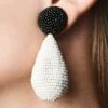 ALENA EARRINGS - WHITE/JET 1 ALENA EARRINGS - WHITE/JET -Outdoor Voices Store J20E21 ALENAEARRING BLACK WHITE 69579428 6e56 4946 babc 5b3555f8f497