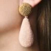 ALENA EARRINGS - LIGHT PINK/ GOLD