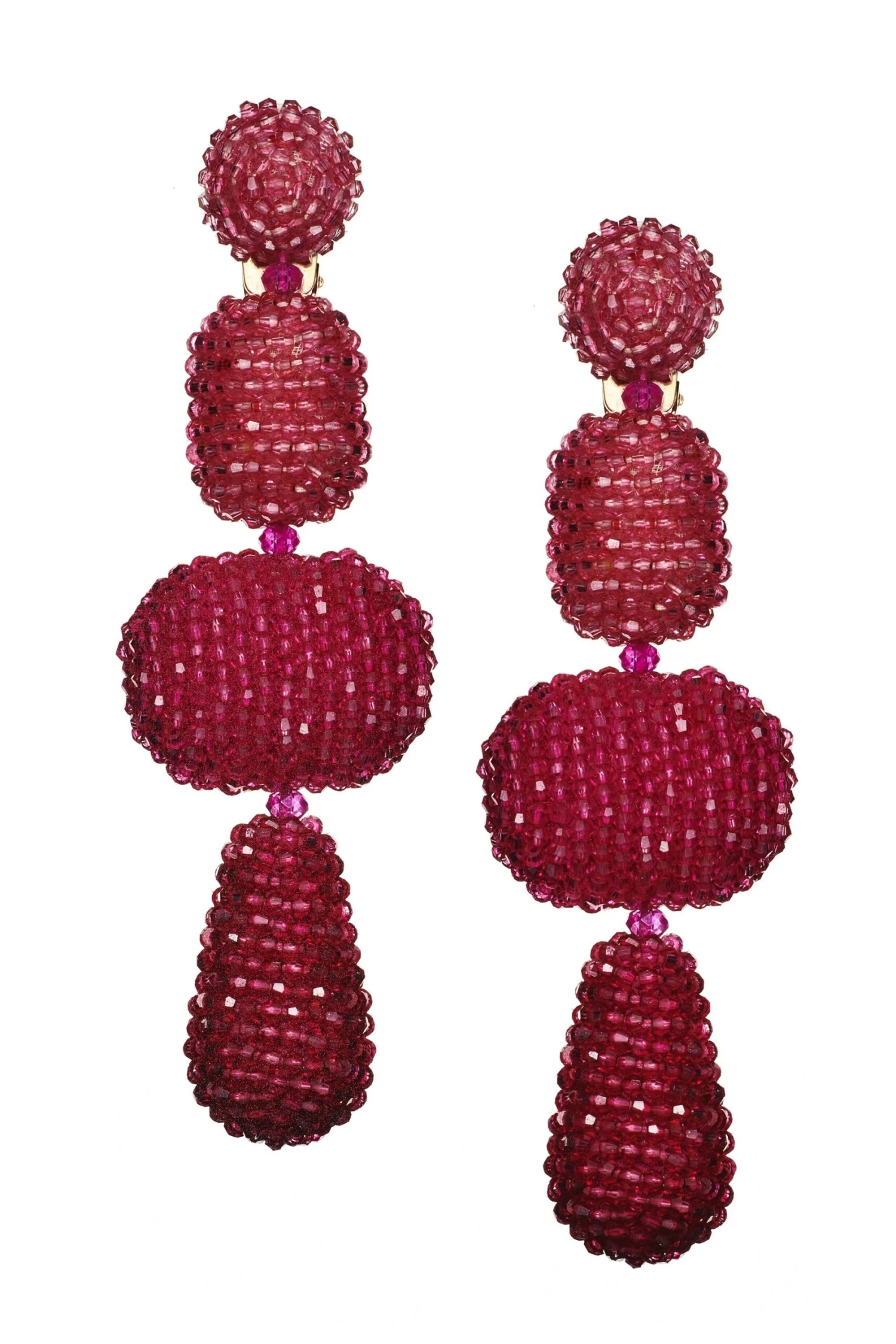 JOSEPHINE EARRINGS - RASPBERRY OMBRE 4 JOSEPHINE EARRINGS - RASPBERRY OMBRE - Image 2