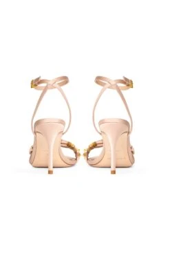Chelsea Embellished Obi-Bow Open Toe - Champagne -Outdoor Voices Store SHOE CHELSEA CHAMPAGNE BACK 2ca67f30 4b50 40ba 9dc3 81b2bceeb6a9