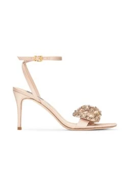 Chelsea Embellished Obi-Bow Open Toe - Champagne -Outdoor Voices Store SHOE CHELSEA CHAMPAGNE SIDE 5ca7b7e5 aeb4 4cf1 afaa 039a1f557b01
