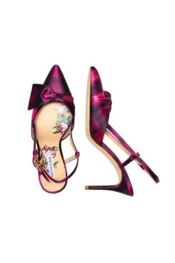 Lenox Obi-Bow Slingback- Pink Shibori - Final Sale