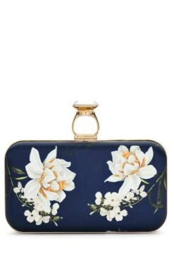 ON THE ROCKS CLUTCH - NAVY NARCISSUS