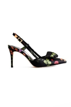 Lenox Obi-Bow Slingback - Noir Wildflower -Outdoor Voices Store SHOT 03 092
