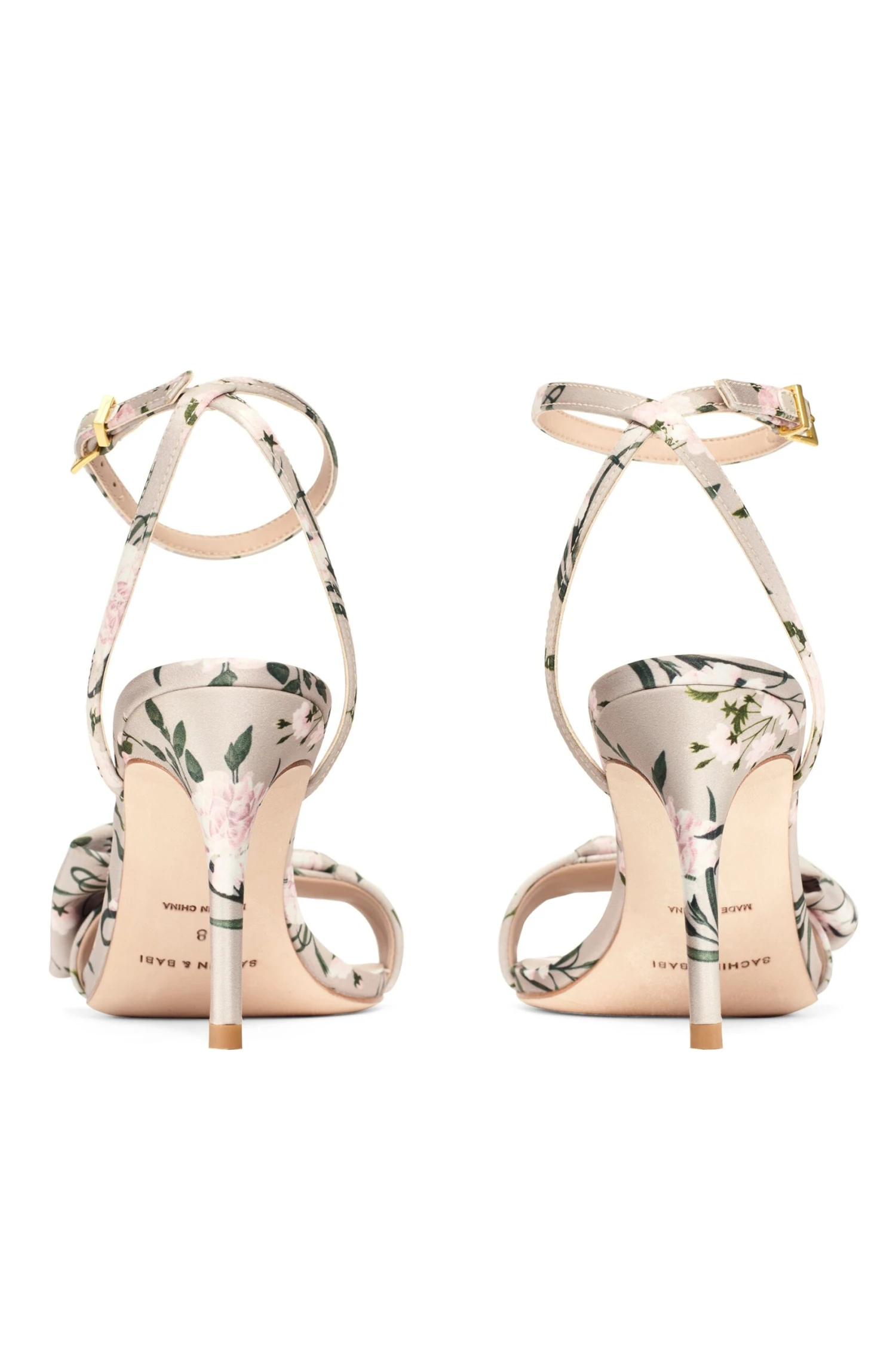 CHELSEA OBI-BOW OPEN TOE - PEWTER ENGLISH ROSE 6 CHELSEA OBI-BOW OPEN TOE - PEWTER ENGLISH ROSE - Image 4