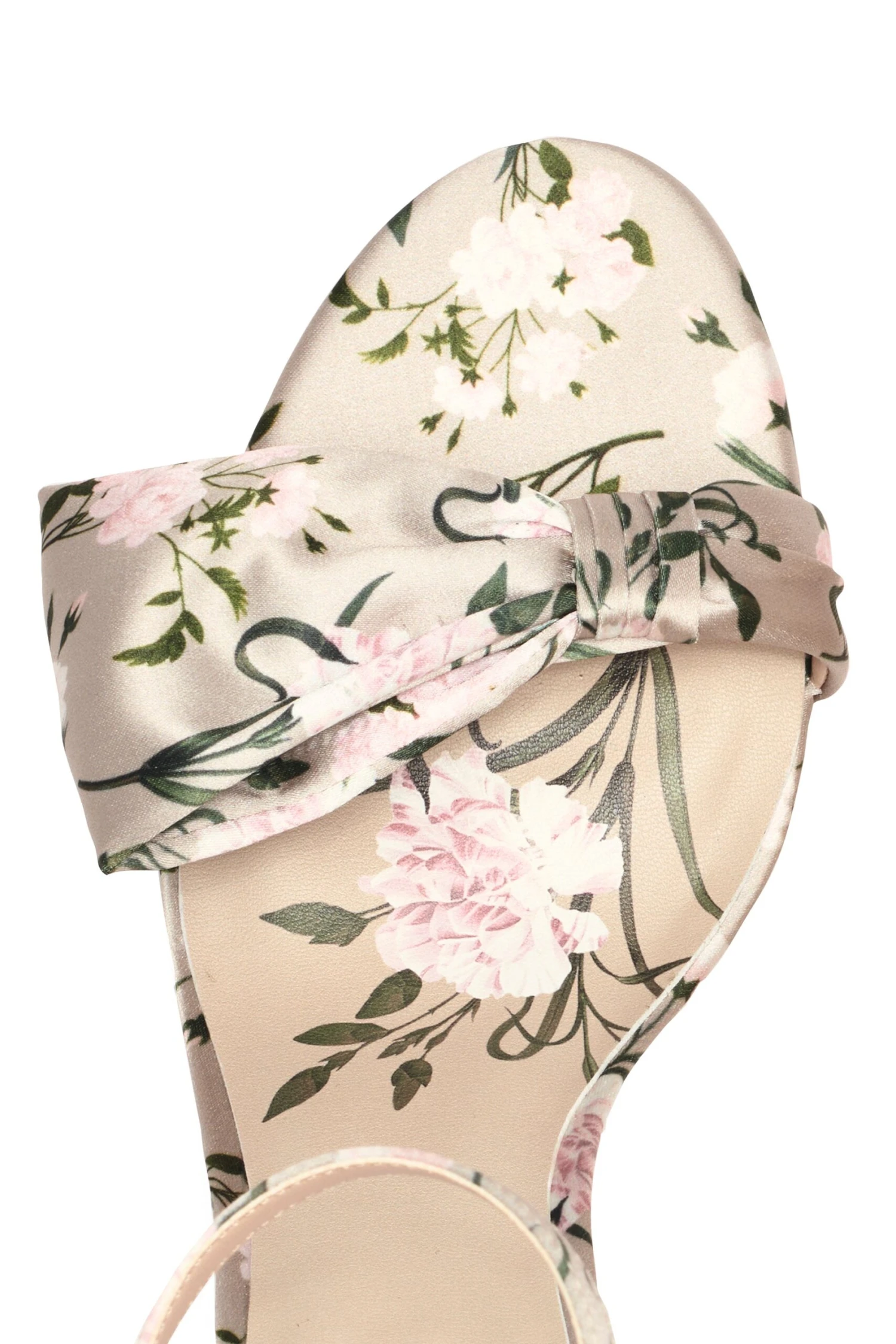 CHELSEA OBI-BOW OPEN TOE - PEWTER ENGLISH ROSE 4 CHELSEA OBI-BOW OPEN TOE - PEWTER ENGLISH ROSE - Image 2