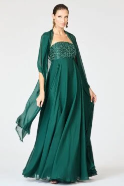 EMBELLISHED MONACO GOWN - FOREST GREEN -Outdoor Voices Store SHOT 127 027 780de300 02a0 4da1 b658 3df3a88eab9e