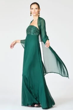 EMBELLISHED MONACO GOWN - FOREST GREEN -Outdoor Voices Store SHOT 127 040 d6325b2a 9f75 440e 97cf 1cd558a07cba