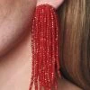 FOUNTAIN EARRINGS - CHILI RED -Outdoor Voices Store SHOT 26 005 34802534 fb67 4c69 9625 3c82efda432e