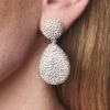 PIA EARRINGS - CLEAR CRYSTALS