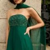 EMBELLISHED MONACO GOWN - FOREST GREEN -Outdoor Voices Store Sachin Babi 0128 Edit 45932973 cbfb 4040 8f93 68e9b7ddb100