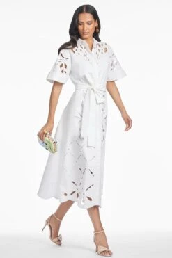 VINCENZA DRESS - WHITE -Outdoor Voices Store T251D07 100