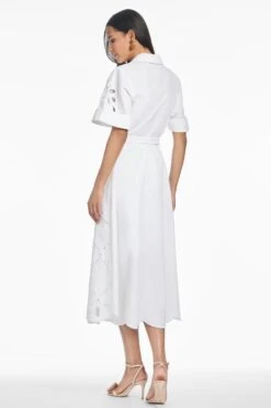 VINCENZA DRESS - WHITE -Outdoor Voices Store T251D07 100 5