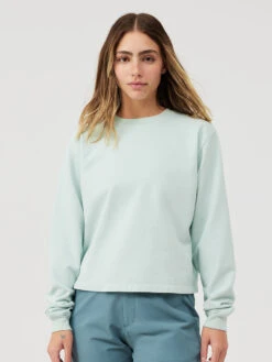 Cotton Terry Cropped Sweatshirt 9 Cotton Terry Cropped Sweatshirt -Outdoor Voices Store W301372 CTT BAI Organic Cotton Terry Cropped Sweatshirt Bay 020 Qo8nNTt