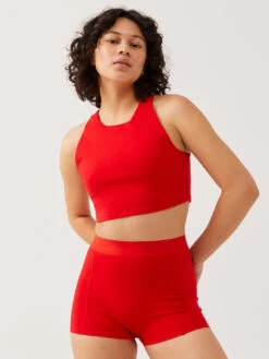 SuperForm™ Crop Top 14 SuperForm™ Crop Top -Outdoor Voices Store W301760 BIT CNP Zoom Crop Top Candy Apple DARI 029 FlYakzi