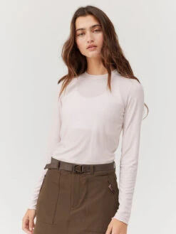 SoftRib Longsleeve -Outdoor Voices Store W302001 CTR PKR SheerRib Longsleeve Pink Sunrise 145 1 wlPojq4