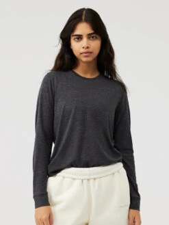 Merino Wool Longsleeve -Outdoor Voices Store W302043 MNW CHR Merino Wool Longsleeve Charcoal 031 b4f2597d 3f7e 475b 9426 ab1c6e0f0a71