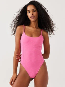 TechSweat™ Leotard -Outdoor Voices Store W401891 TSW CIS Move Free Leotard Cerise 144