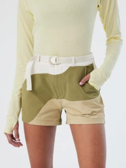 RecTrek Colorblock 3" Short -Outdoor Voices Store W700827 DCW KKB Rectrek 3in Short Kelp Khaki Bone 150 9HegAXl